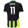 Camisola Manchester City Doku 11 2º Equipamento 2024-25 Manga Curta